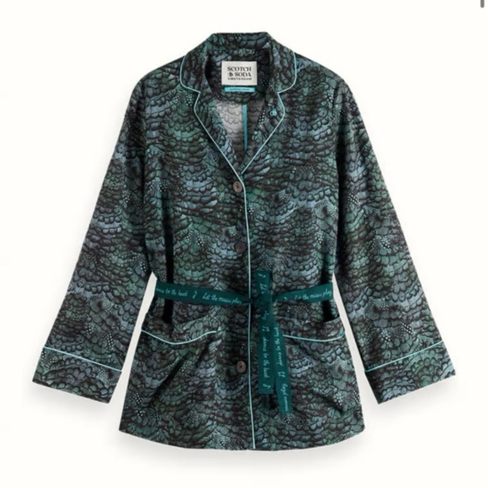 Scotch & Soda Belted Weightless Pyjama Blazer